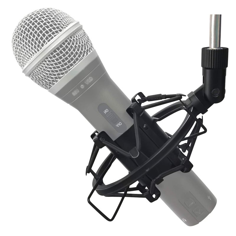 boseen Microphone Shock Mount Mic Holder For Samson Q2U SM58 ATR2100-USB Behringer Xm8500, Mic Clip Holder Mount for Diameter 28mm-32mm Dynamic Microphone Like AT2005-USB PGA48 PGA58, Boseen - Image 1
